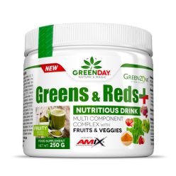   Amix Greens & Reds + Superfood - Zöldségpor - gyümölcsös - 250g