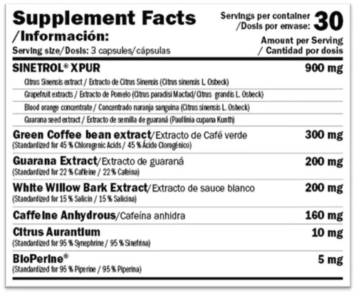Amix XFat Thermo- Testsúlykontroll-formula - 90 kapszula