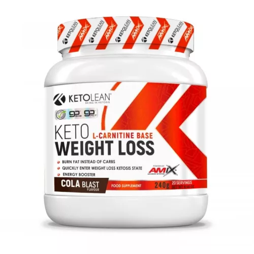 Amix KetoLean Keto Weight Loss - Testsúlykontroll-formula - cola - 240g