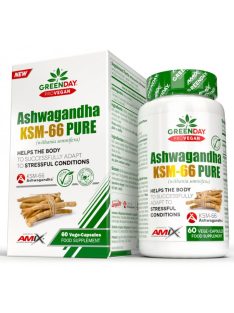   AMIX Nutrition - GreenDay® ProVEGAN Ashwagandha KSM-66 Pure 600  60 Vcaps BOX