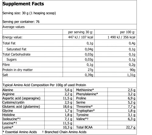 Amix Gold Whey Protein Isolate - Tejsavófehérje Izolátum - vanília - 2280g