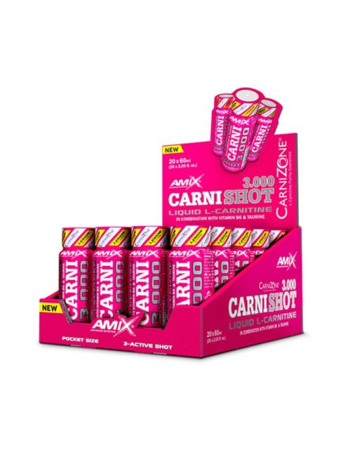 AMIX Nutrition - CarniShot 3000mg 20 x 60 ml - Mango