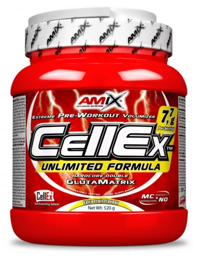 Amix CellEx Unlimited 520g - Edzés előtti készítmény - gyümölcs puncs - 520g