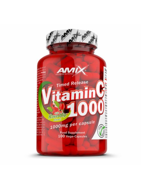 AMIX NUTRITION - C-Vitamin + Rose Hips 1000mg 100cps