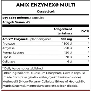 Amix EnzymEx Multi - Emésztőenzim - 90 kapszula