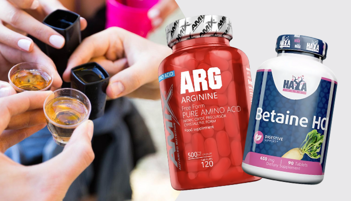 Arginin és betaine HCL másnaposság ellen
